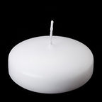 D'light Online Large White Floating Candles 3 Inch Wax Discs for Events, Weddings, Spa, Home Decor, Special Occasions, Cylinder Vases, Centerpieces, Pool and Holidays (Large - 3" (Set of 6), White)