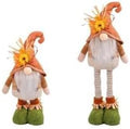 Extension-Type Scarecrow Doll for Fall Decor, Fall Gnomes,Thanksgiving Harvest Decorations, Expandable Garden Gnomes, Indoor Outdoor (Style B(boy))