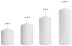 D'light Online 3 X 6 Inch Pillar Candles Set of 12 Bulk Event Pack Round Unscented Premium Wax Pillar Candles for Wedding, Spa, Party, Birthday, Holiday, Bath and Home Decor (3X6, White)