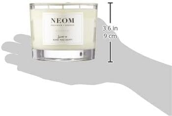 NEOM- Happiness Scented Candle, 3 Wick | Essential Oil Aromatherapy Candle | Neroli, Mimosa & Lemon | Scent to Make You Happy