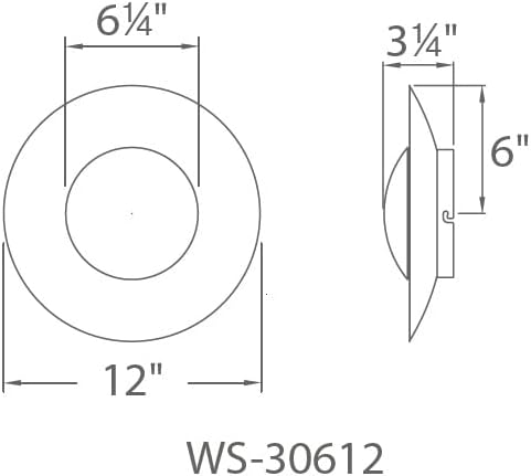Modern Forms Blaze 12in LED Wall Sconce 3000K in Silver Leaf