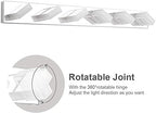 Ralbay Modern Chrome Bathroom Vanity Lights Dimmable 6 Lights Acrylic Stainless Steel Modern LED Vanity Light Fixtures for Bathroom Lighting Dimmable 6000K Cool White Light