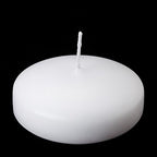D'light Online Large White Floating Candles 3 Inch Bulk Pack Wax Discs for Events, Weddings, Spa, Home Decor, Special Occasions, Cylinder Vases, Centerpieces, Pool and Holidays - Set of 72 (White)