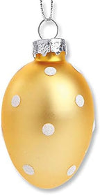 Lillian Vernon Pastel Frost Blown Glass Easter Ornaments - Handcrafted Hanging Tree Decorations, Easter Egg Holiday & Party Decor, 2 in, Assorted, 12-Piece Set