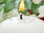 D'light Online Large White Floating Candles 3 Inch Wax Discs for Events, Weddings, Spa, Home Decor, Special Occasions, Cylinder Vases, Centerpieces, Pool and Holidays (Large - 3" (Set of 24), White)