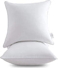 Leeden 28 x 28 Pillow Inserts (Set of 2) - Throw Pillow Inters with 100% Cotton Cover - 28 Inch Square Decorative Pillows for Sofa, Couch, Bed and Home Decor