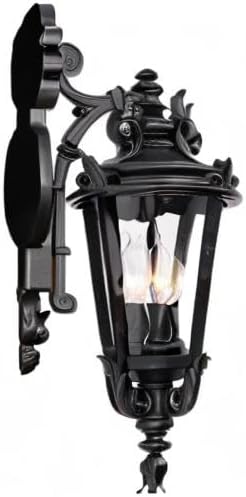 John Timberland Casa Marseille European Outdoor Wall Light Fixture Textured Black French 21 3/4" Clear Hammered Glass for Exterior House Porch Patio Outside Deck Garage Front Door Garden Home