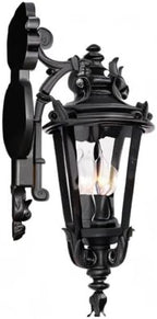 John Timberland Casa Marseille European Outdoor Wall Light Fixture Textured Black French 21 3/4" Clear Hammered Glass for Exterior House Porch Patio Outside Deck Garage Front Door Garden Home