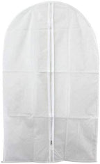 Bringsine Hanging Garment Bag Lightweight Clear Full Zipper Suit PEVA Moth-Proof Breathable Dust Cover for Closet Clothes Storage See-Through Travel Organizer Dress Pack of 5 (60x120CM)