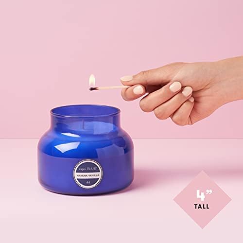 Capri Blue Scented Candles - Soy Candle Wax Blend - Jar Candles - Blue Candle Gifts for Women & Men - Luxury Candles for Home Scented with Vanilla, Bergamot & Sandalwood - Havana Vanilla (19 oz)