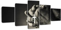 Elephant Stock Christian Prayer Canvas - 5 Panel Pictures Decor - Digital Design Canvas Print - Christian Wall Decor - 29" X 12"
