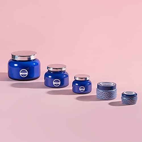 Capri Blue Signature Jar Candles - Long Lasting Soy Wax Blend - Luxury Tropical Scented Candles - Comes in Blue Decorative Glass Jar (Aloha Orchid, 19 oz)