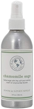 ECO CANDLE CO. Room & Linen Spray, Chamomile Sage, 8 oz. - Scents Of Sage & Chamomile - Recycled Aluminum Bottle, No Propellents, Pump Top, All Natural Ingredients