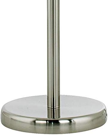 Possini Euro Design Alexei Modern Torchiere Floor Lamp Tree 3-Light Gooseneck Arm 72" Tall Brushed Nickel White Crackle Glass Pole Dimmer Living Room Reading House Bedroom Home Office