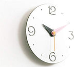 Stephanie Imports Modern Minimalist Pink & Black Wall Clock