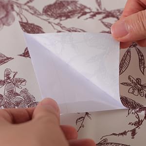 Drawers Liner Contact Paper for Dresser Peel and Stick Wallpaper Sketched Design 15.7x1000in Self Adhesive Removable Red Maroon Rose Floral Butterfly Vintage Cabinet Shelf Renter Friendly