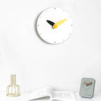 Stephanie Imports Modern Minimalist Yellow & Black Wall Clock
