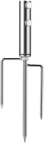 Portable Beach Umbrella Sand Anchor, Stainless Steel Lawn Umbrella Base Holder, Resistant to Strong Winds and Rustproof Umbrella Stand for Umbrella, Fishing Rod,Beach