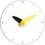 Stephanie Imports Modern Minimalist Yellow & Black Wall Clock