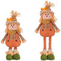 Extension-Type Scarecrow Doll for Fall Decor, Fall Gnomes,Thanksgiving Harvest Decorations, Expandable Garden Gnomes, Indoor Outdoor (Style C(boy))
