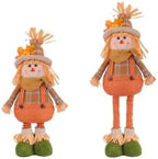 Extension-Type Scarecrow Doll for Fall Decor, Fall Gnomes,Thanksgiving Harvest Decorations, Expandable Garden Gnomes, Indoor Outdoor (Style C(boy))