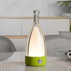 'Anna' Modern Table Lamp, Portable Wireless Bottle LED Light, Dimming Touch Control Switch, USB Rechargeable, Stylish Light for Home, Office, Hotel and Restaurant (Red)