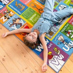 Looney Tunes Educational Kids Rug – ABC Alphabet, Professions & Jobs Matching Game Learning Mat- Interactive Classroom, Playroom & Bedroom Carpet 8x10
