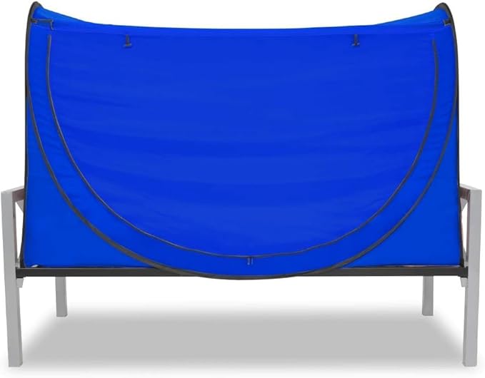Privacy Pop up Eclipse Bed Tent Bed Drapes (Blue, Twin)
