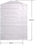 100 Pack Garment Bag Transparent Clothing Dust Cover Dustproof Hanging Clothes Suit Dress Jacket Cover for Dry Cleaner Home Storage Travel Clothes Storage Closet 23.6 x 47.2 inches