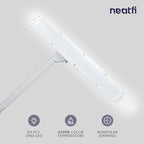 Neatfi Elite HD XL Desk Lamp with Clamp, 1600 Lumens, 22-Inch Wide Head, Non-Polar Dimming, 84 SMD LEDs, 6500K, Task Light for Home, Office, Study Room (Non-CCT with Clamp, White, 22 Inches)