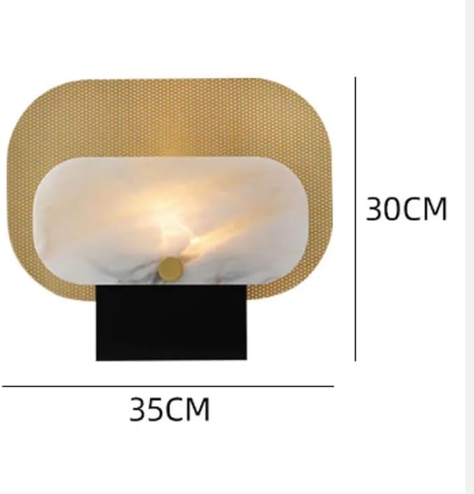 Enigma W Modern Bauhaus Alabaster Table Lamp with Black Iron Base | 2700K Warm White LED | Dimmable led lamp for Bedroom, Living Room, Office | W 42cm x H 36cm