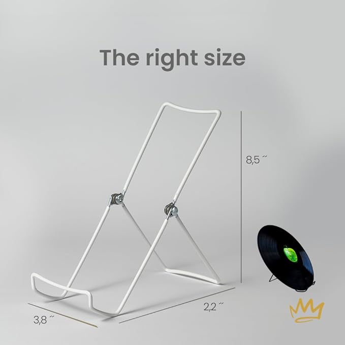 KINGDOM SOLUTIONS MADE IN USA 2-Pack Adjustable White Metal Easels - Book Stand - Sturdy Plate Stand for Art, Pictures, Books, Frames - Unique on the Market