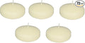 D'light Online Set of 72 Large 3 Inch Floating Candles Bulk Pack for Events, Centerpieces at Weddings, Spa, Pool, Home Décor, for Cylinder Vases, Special Occasions and Decor (Ivory)