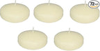 D'light Online Set of 72 Large 3 Inch Floating Candles Bulk Pack for Events, Centerpieces at Weddings, Spa, Pool, Home Décor, for Cylinder Vases, Special Occasions and Decor (Ivory)