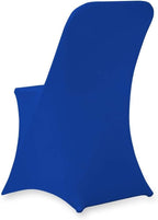 Set of 1/10/50Pcs Hotel Fitted Folding Dining Spandex Stretch Chair Covers - Wedding Reception Banquet Party Restaurant, 17 Colors! (50, Royal Blue)