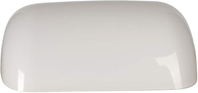 FIRVRE White Banker Glass Lampshade,Desk Lamp Replacement Cover("8.85 IN " L "5.11 IN" W "2.95 IN" H)