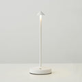 Cordless Table Lamps Rechargeable,White Battery Operated Table lamp in Aluminum,Portable LED Touch 2 Levels Brightness Dimmable Bar Lamp,Battery Operated Desk Lamp for Indoor/Outdoor
