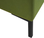 HomePop Upholstered Storage Bench with Metal Leg, 32" W, Blush Green