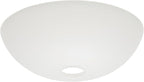 LIGHTACCENTS Glass Lamp Shade Replacement for Floor Lamp – Frosted Glass, 12” Diameter, 1.72” Opening, 4.75” Height – Lamp Shade for Floor Lamps, Replacement Glass for Floor Lamps (White)