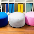 Asuprui Pouf Ottoman Filling Footstool Filler Polyfill Stuffing Stuffing Ottoman Filler Pouf Insert Bean Bag Filler 20x20x12 Inches Round Floor Bean Bag Chair Filling