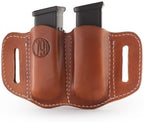 1791 Gunleather 2.2 Mag Holster - Double Mag Pouch for Double Stack Magazines, OWB Magazine Pouch for Belts