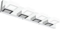 Ralbay LED Modern Vanity Light Bathroom Vanity Lights Over Mirror 4 Light Acrylic Bathroom Wall Light Fixtures Cool White 6000K
