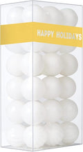White 1.6" Small Christmas Balls Christmas Tree Decoration Ornaments Shatterproof Hanging Balls for Birthday Halloween Holiday Wedding Decorations Set of 36pcs