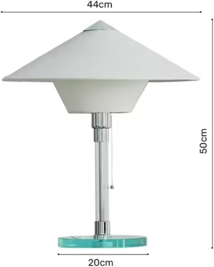 Astral Bauhaus Wagenfeld-Inspired Glass Cordless LED Table Lamp | Modern Bedroom & Living Room Lamp | Portable Accent Rechargeable Lamp for Indoor & Outdoor Use