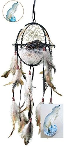 6" Cage Dream Catcher - DC06064 (Howling Wolf)