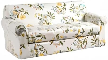KRFOONN 4 Piece Stretch Sofa Couch Covers for 3 Cushion Couches Printed Sofa Slipcover with 3 Separate Seat Cushion Covers Washable Sofa Slip Covers Furniture Protector for Pets Kids (Large, 24)