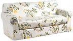 KRFOONN 4 Piece Stretch Sofa Couch Covers for 3 Cushion Couches Printed Sofa Slipcover with 3 Separate Seat Cushion Covers Washable Sofa Slip Covers Furniture Protector for Pets Kids (Large, 24)