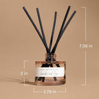 Sweet Water Decor Christmas Reed Diffuser Set - Fresh Cut Trees, Orange, and Cloves Holiday Scent for Home with Long Lasting Fragrance - Non-Toxic Oil Reed Diffuser Made in The USA