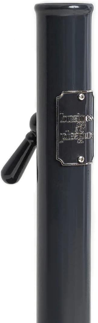 Business & Pleasure Co. Vintage Black Umbrella Base - Perfect for The Patio Table or Pool - Heavy Outdoor Square Metal Stand - Fits Beach, Market, & Patio Umbrellas - 55 lbs