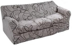 KRFOONN 4 Piece Stretch Sofa Couch Covers for 3 Cushion Couches Printed Sofa Slipcover with 3 Separate Seat Cushion Covers Washable Sofa Slip Covers Furniture Protector for Pets Kids (Large, 25)